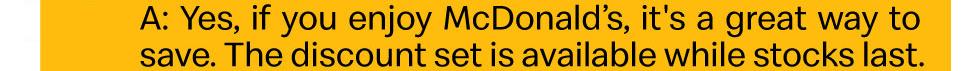 【McDonald’s App Exclusive📱: Get the best deals at McDonald’s😋 Enjoy a meal starting from just $25!】